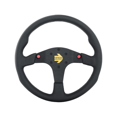 MOD80 - 350mm - Black Leather/Black Spokes