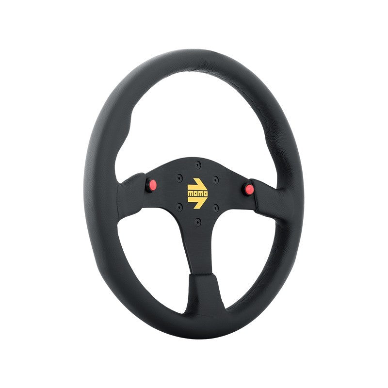 MOD80 - 350mm - Black Leather/Black Spokes
