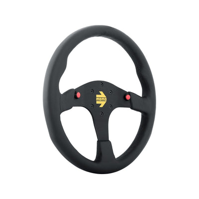 MOD80 - 350mm - Black Leather/Black Spokes